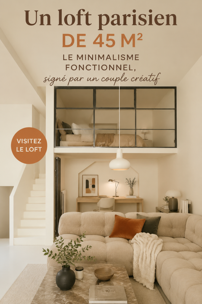 Vue d'un loft parisien illustrant le minimalisme utilitaire