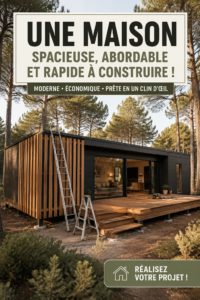 Une maison moderne et accueillante construite rapidement et à moindre coût