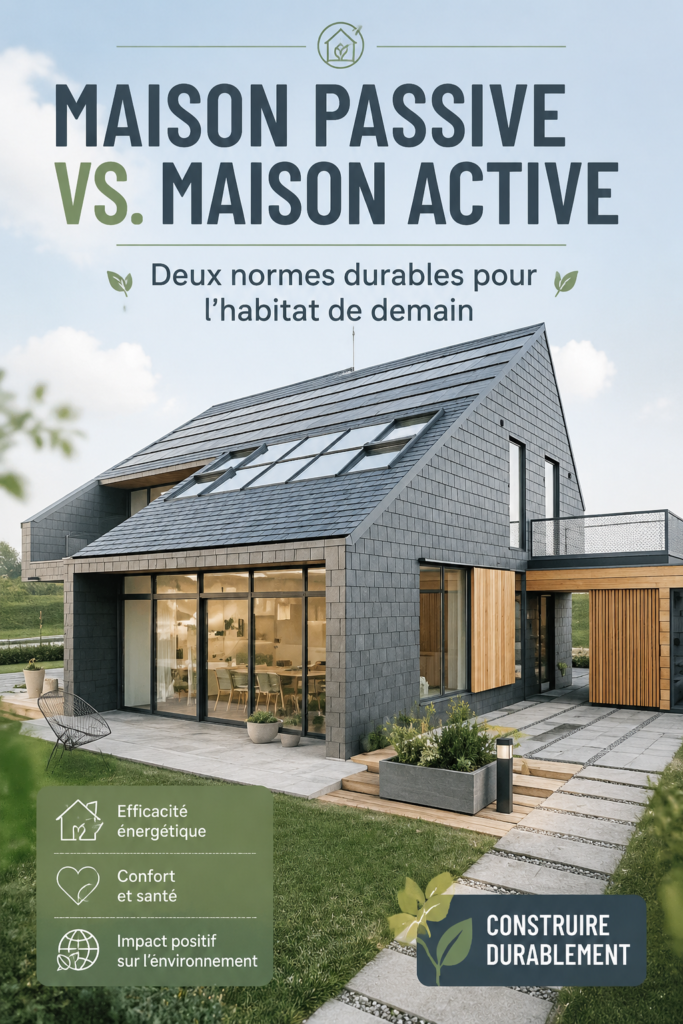 Maison moderne avec éléments de construction passive
