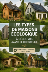 Maison écologique en bois entourée de verdure, illustrant l'architecture durable.
