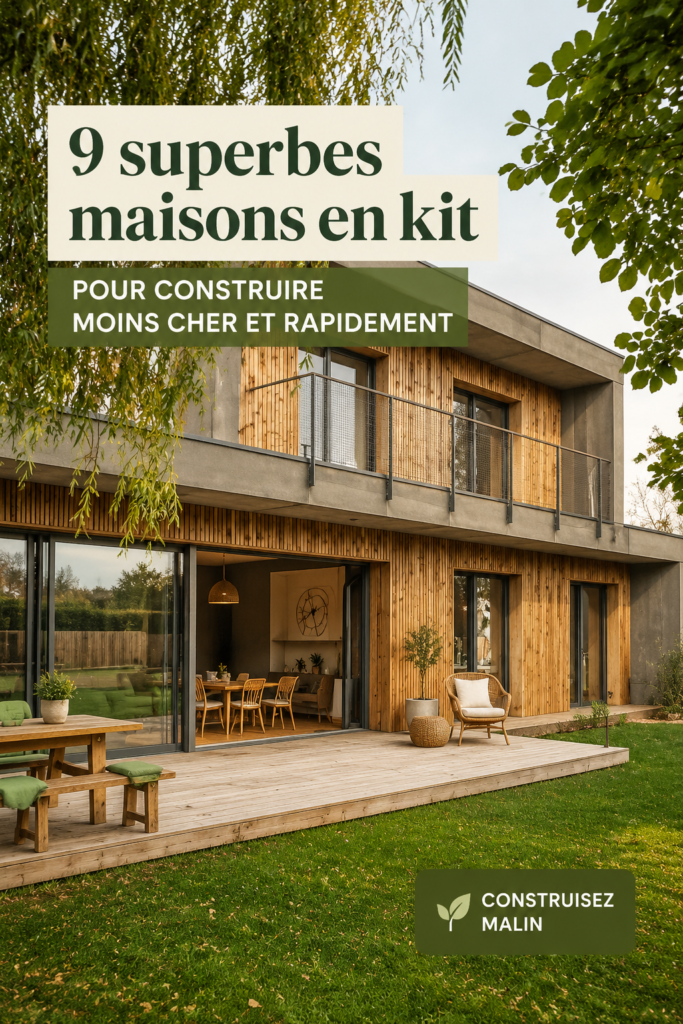 une maison en kit moderne avec une structure préfabriquée