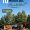 Maison en kit moderne et économique en bois