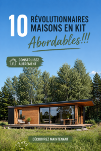 Maison en kit moderne et économique en bois