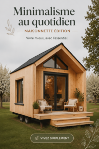 Une charmante tiny house au milieu de la nature, illustrant le style de vie minimaliste.